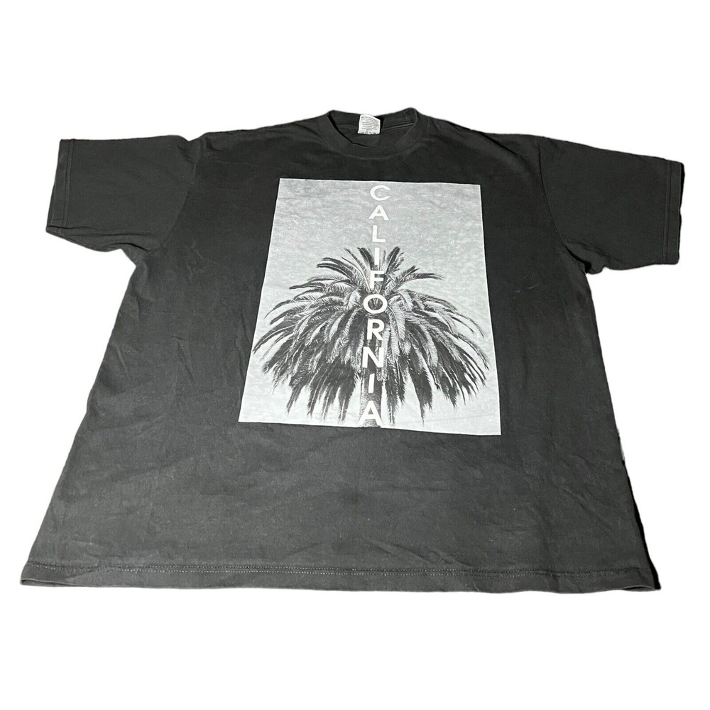 Shaka Wear Super Heavy Max California Dream Palm Black T-shirt Mens Size 3XL